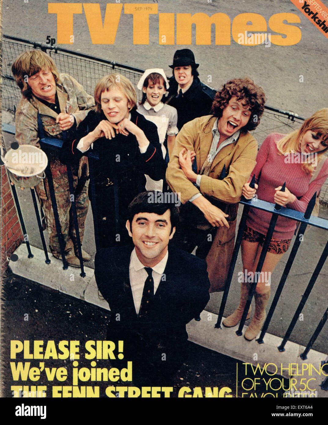 1970er Jahre UK TV Times Magazin-Cover Stockfoto