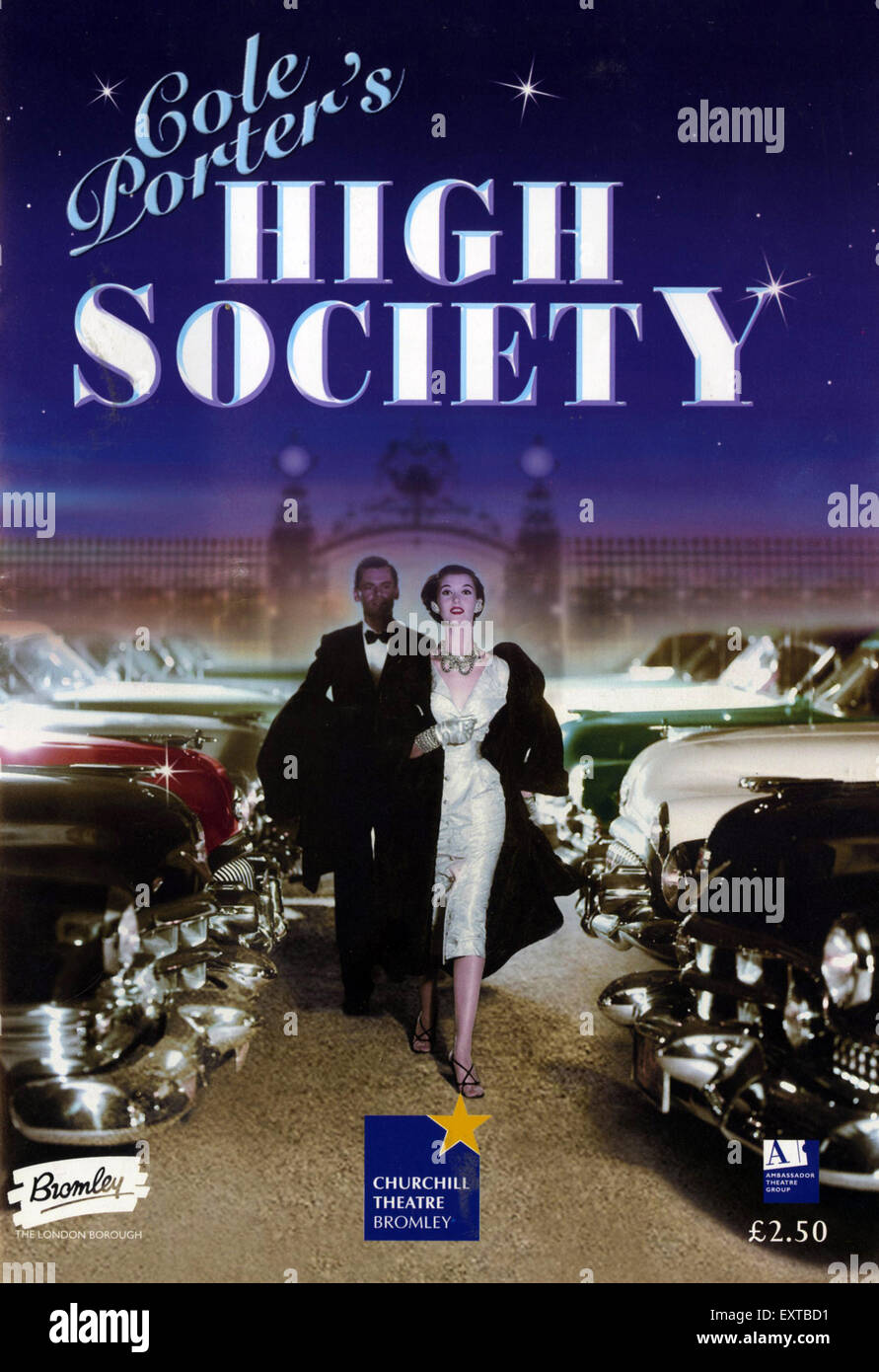 2000er Jahre UK High-Society Poster Stockfoto