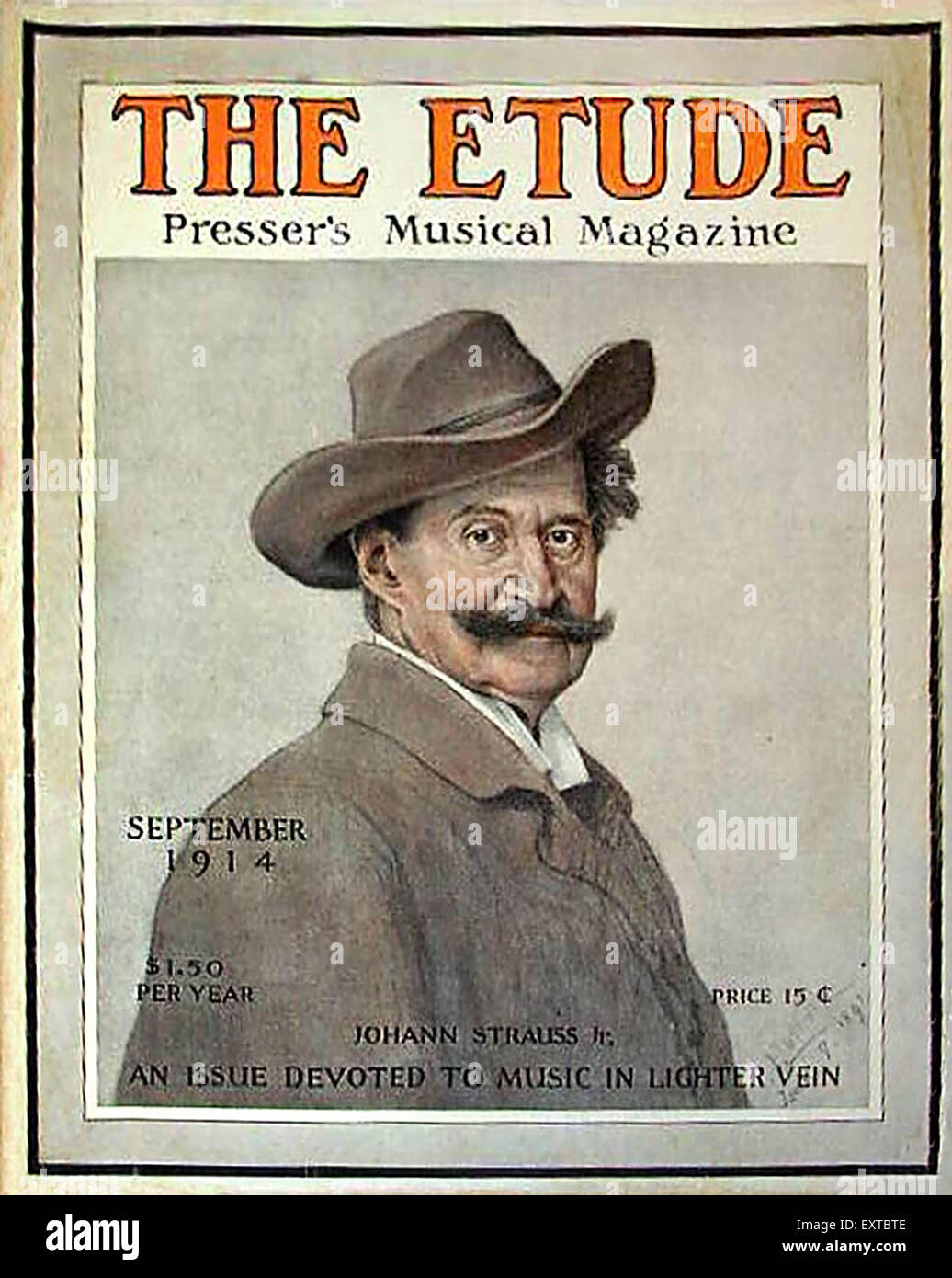 1910er Jahre USA Etude Magazin Cover Stockfoto
