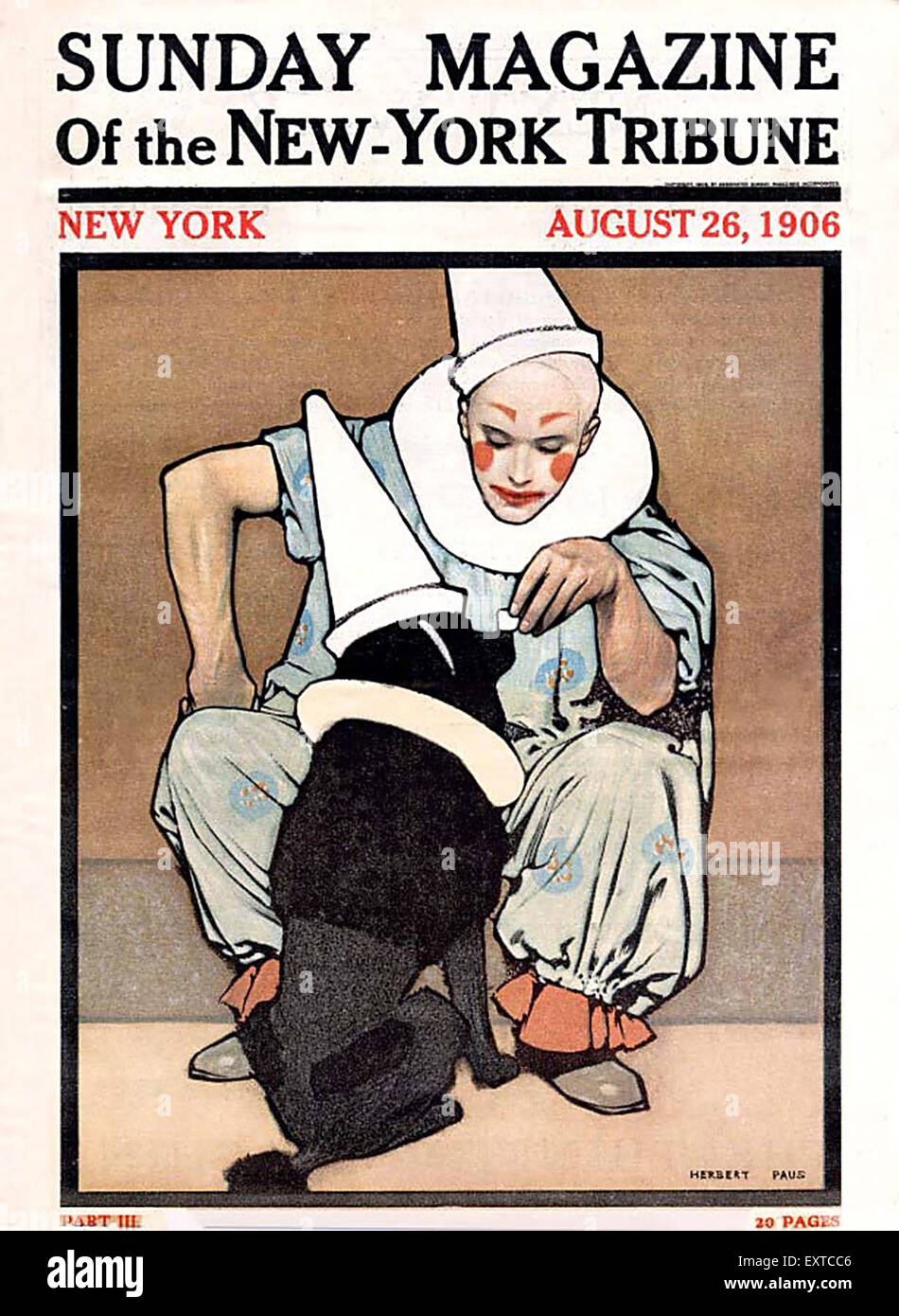 1900er Jahre USA New York Tribune Magazine Cover Stockfoto