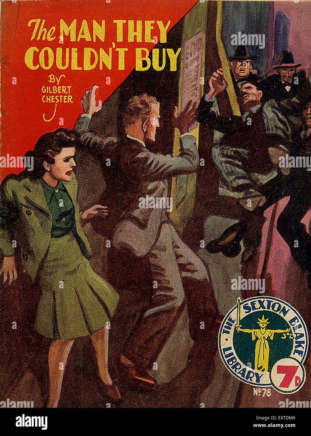 1930er Jahre UK der Mann konnte nicht sie Magazin-Cover kaufen Stockfoto