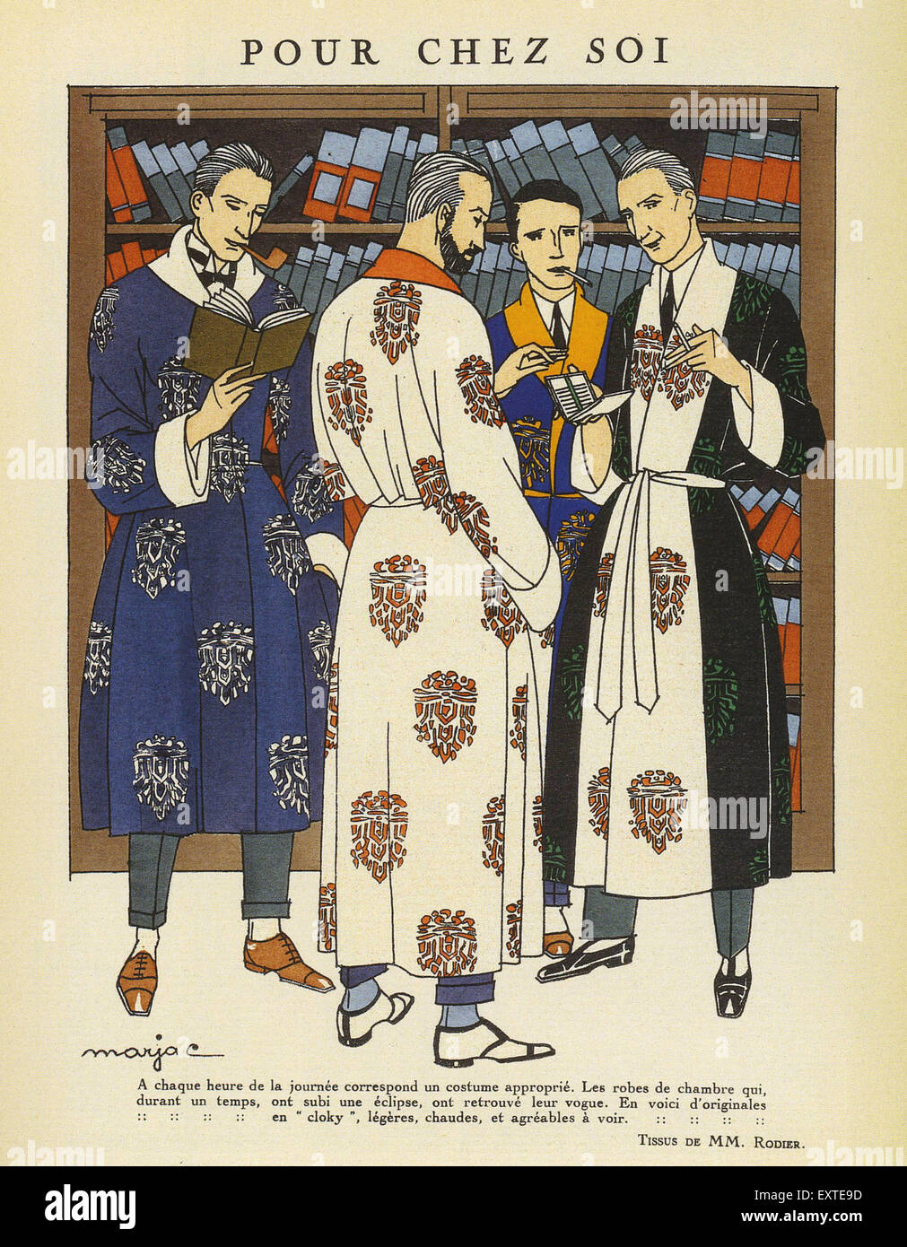1920er Jahren Frankreich Mode Magazin Platte Stockfoto