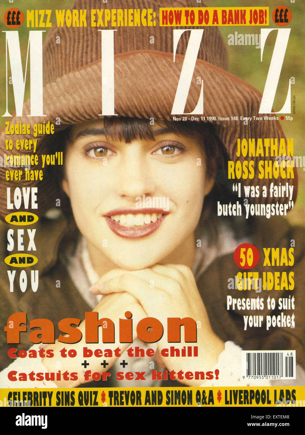 1990er Jahre UK Sebastian Magazin Cover Stockfoto