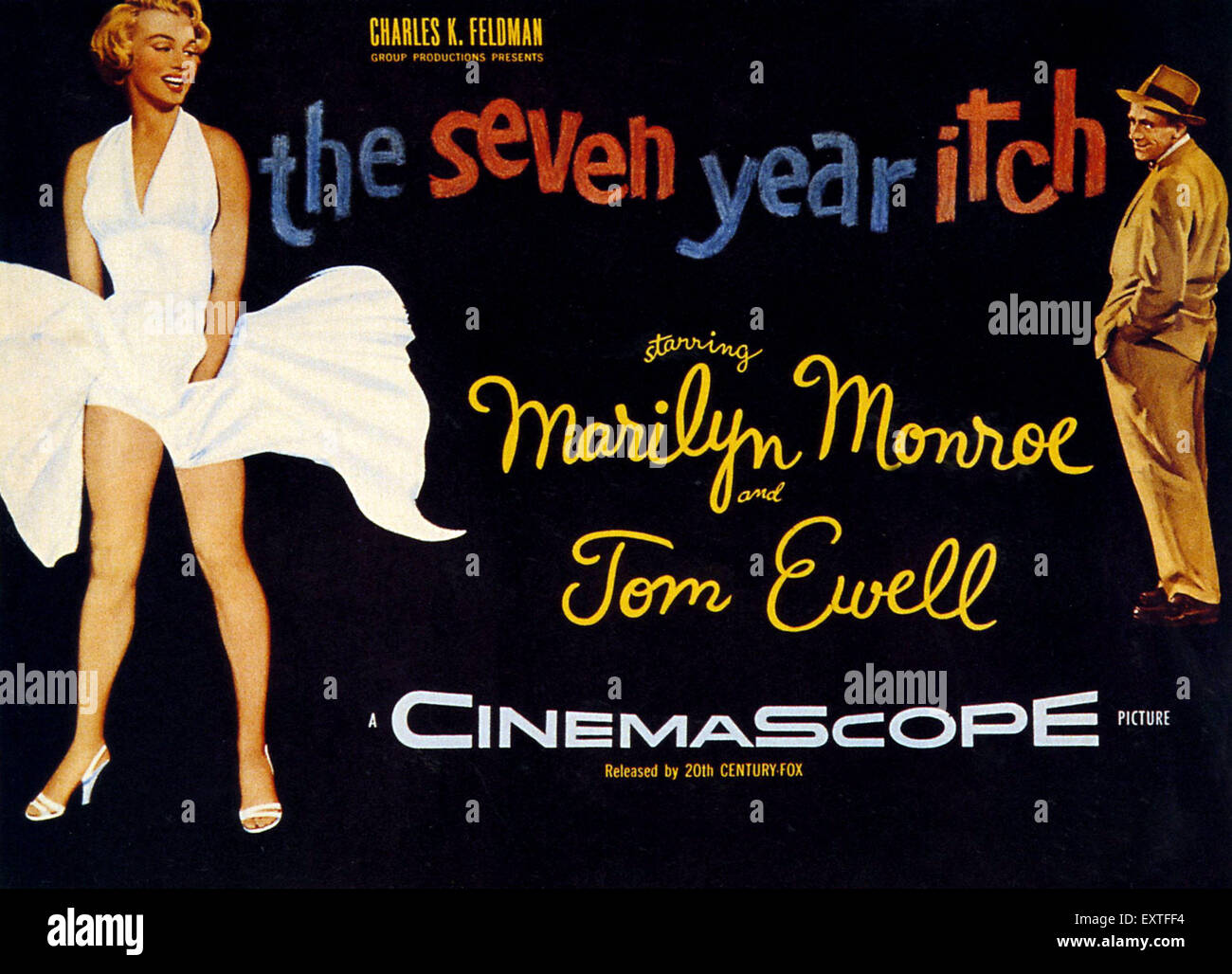 1950er Jahren USA die siebenjährigen Itch Filmplakat Stockfoto