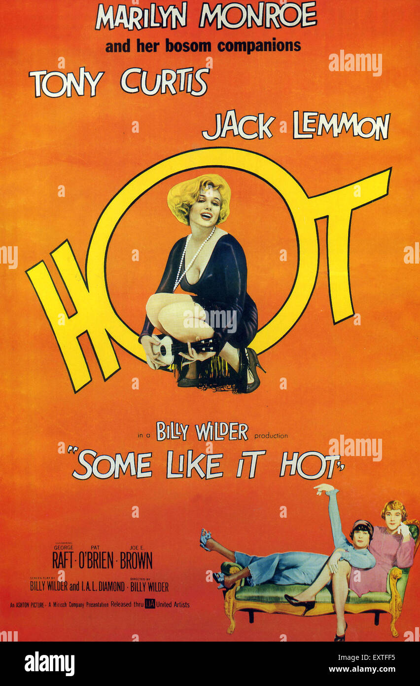 1950er Jahren USA Some Like it Hot Filmplakat Stockfoto