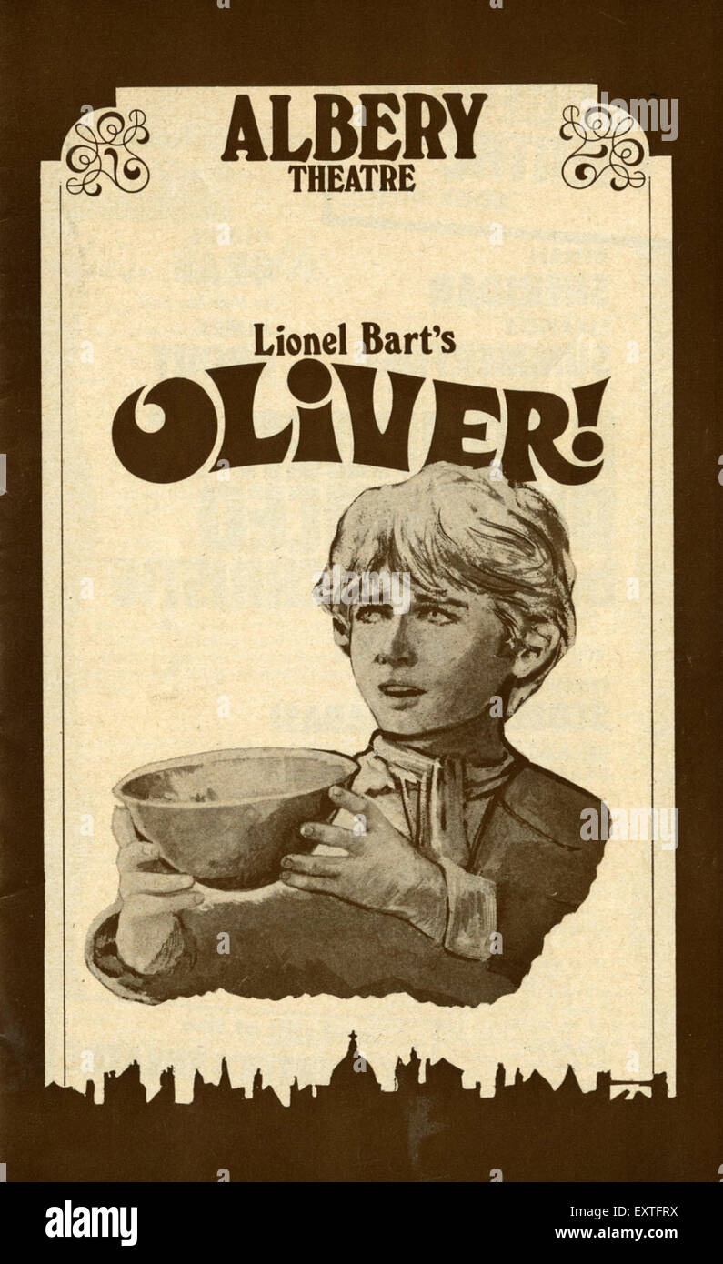 1970er Jahre UK Oliver Poster Stockfoto