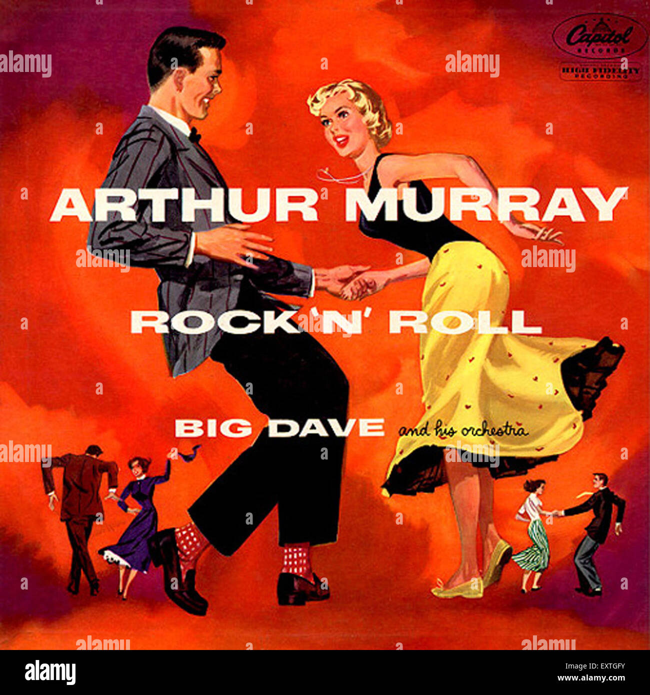 1950er Jahren USA Arthur Murray Album-Cover Stockfoto