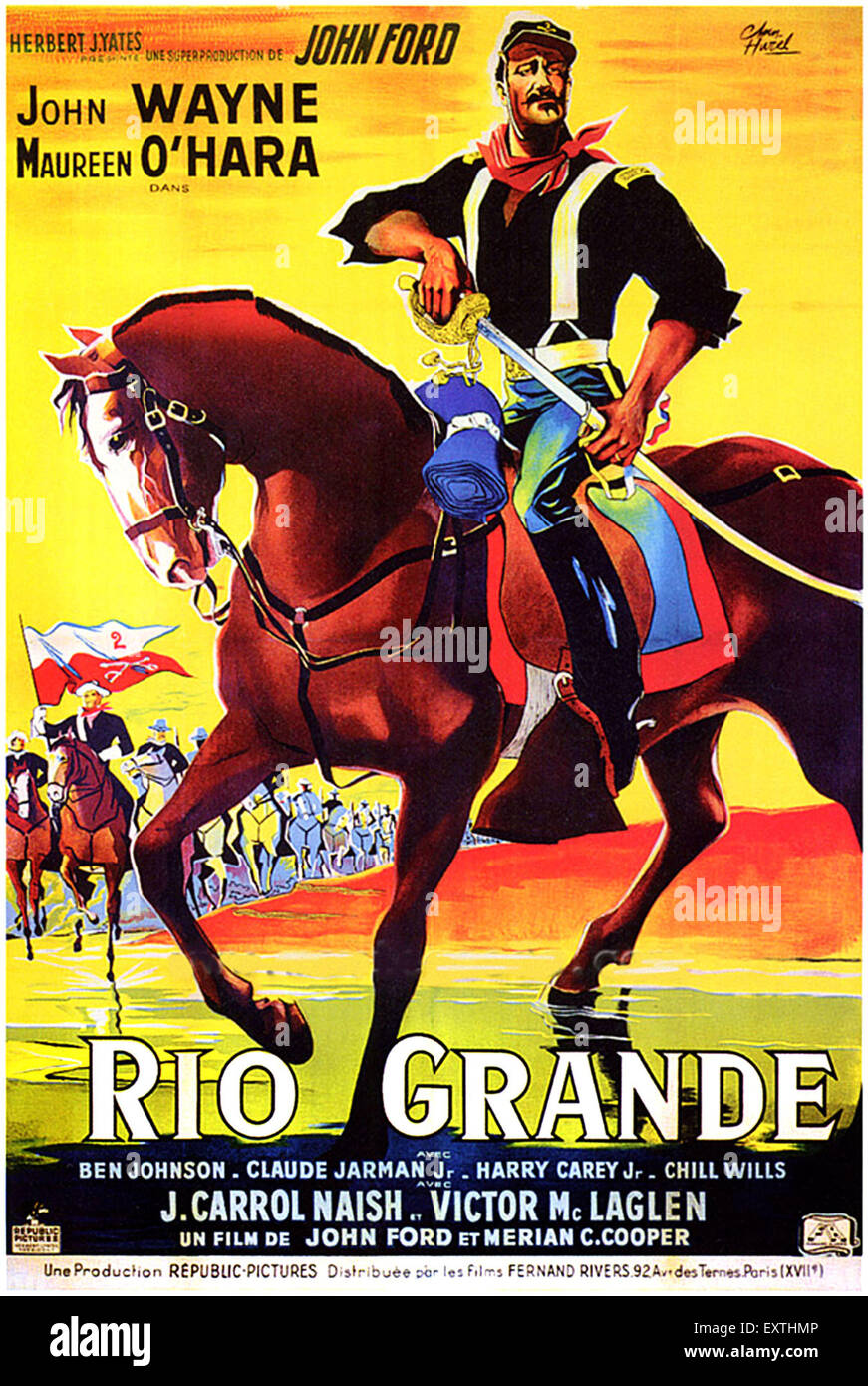 1950er Jahren USA Rio Grande Filmplakat Stockfoto