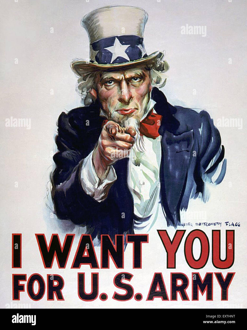 1910er Jahre USA Uncle Sam Poster Stockfoto