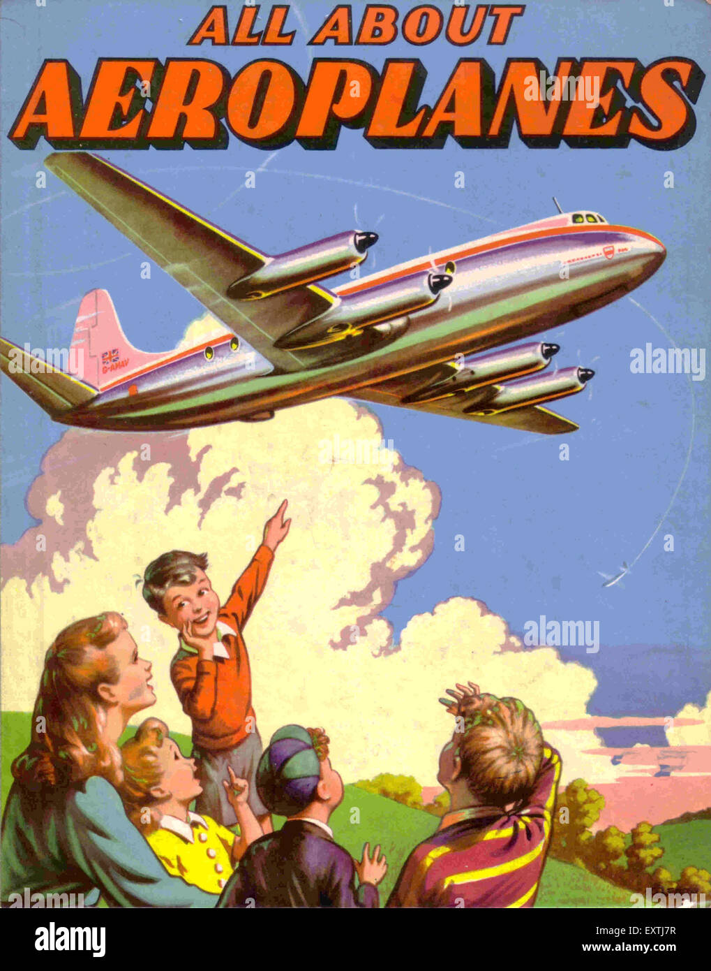 Alles über Flugzeuge Bucheinband UK Stockfoto
