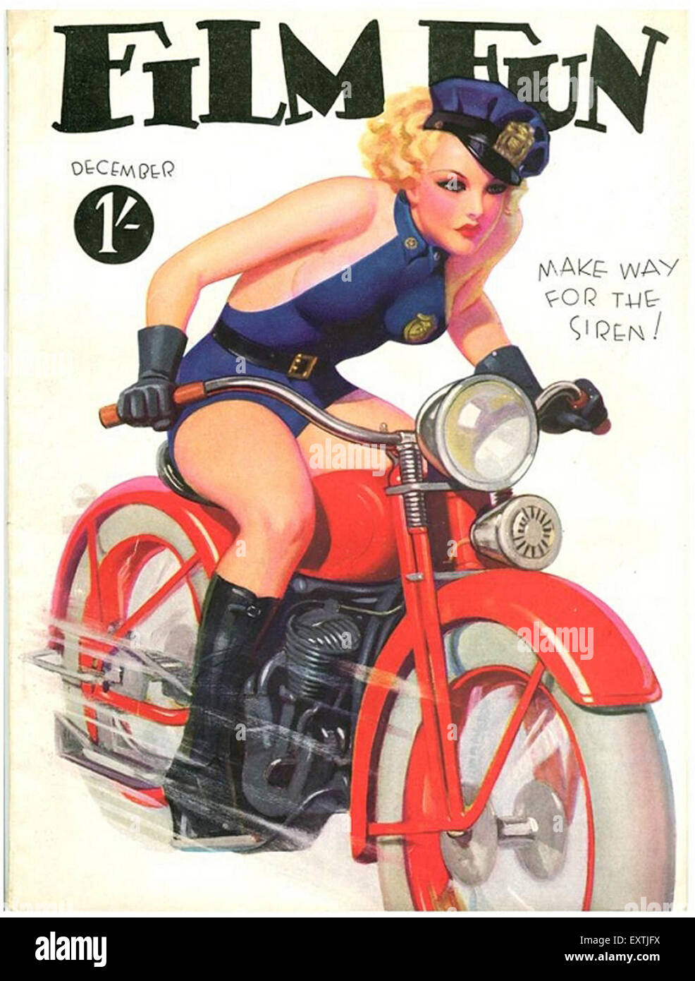 1930er Jahren USA Film Spaß Magazin-Cover Stockfoto