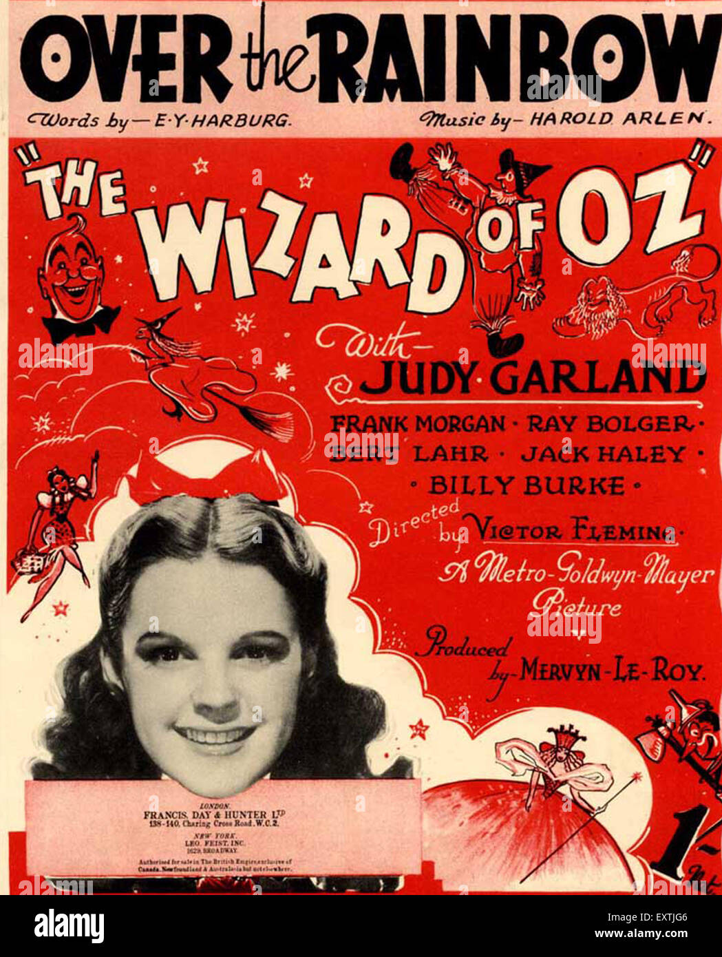 1930er Jahre UK The Wizard of Oz Album Cover Stockfoto