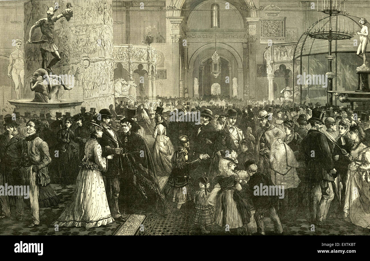 1870er Jahren Großbritannien die illustrierte London News Magazin Platte Stockfoto