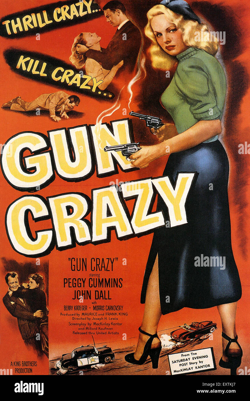 1950er Jahren USA Gun Crazy Filmposter Stockfoto