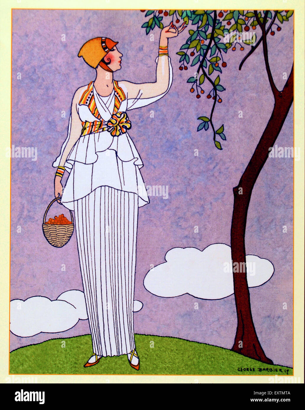 1910er Jahre Frankreich Kommissionierung Mirabelle Pflaumen Magazin Anzeige Stockfoto