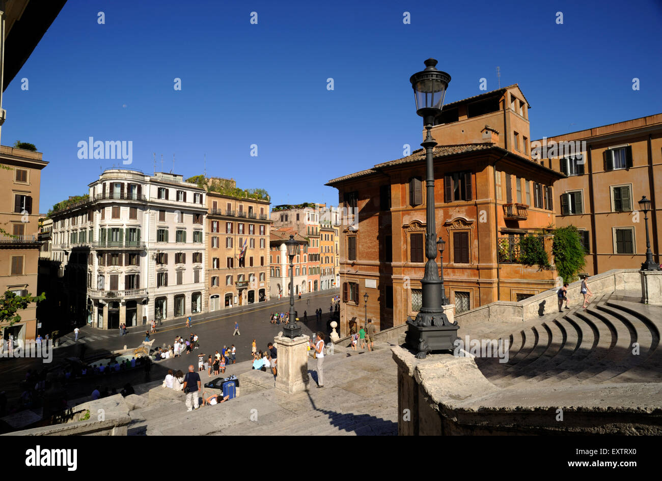 Italien, Rom, Piazza di Spagna, Spanische Treppe Stockfoto
