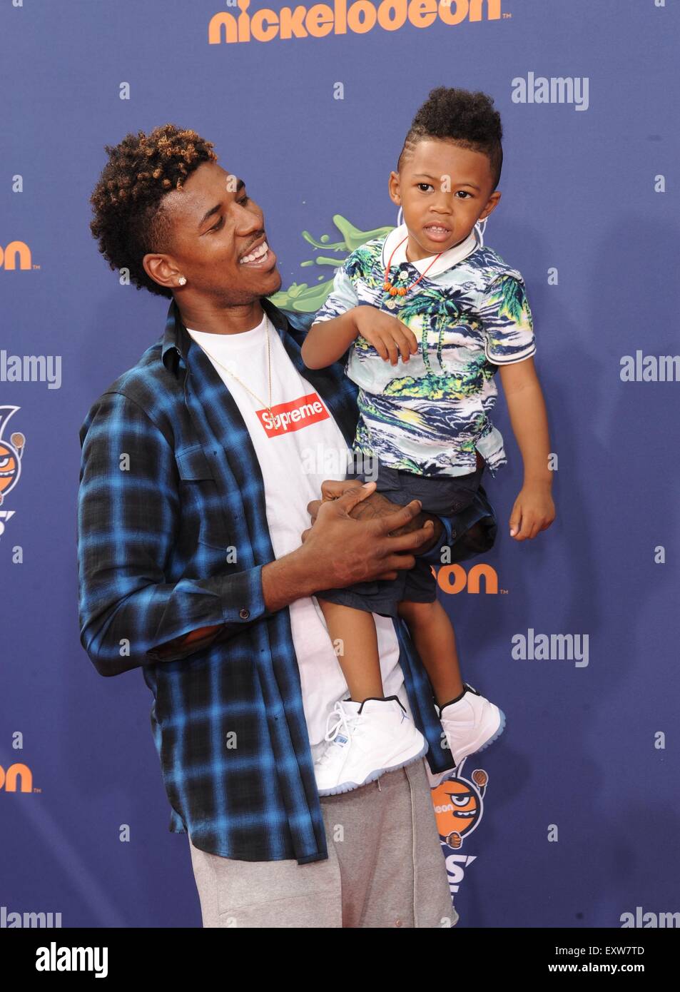 Los Angeles, Kalifornien, USA. 16. Juli 2015. Nick Young im Ankunftsbereich für Nickelodeon Kids' Choice Awards Sport Pauley Pavilion 16. Juli 2015. Bildnachweis: Dee Cercone/Everett Collection/Alamy Live-Nachrichten Stockfoto