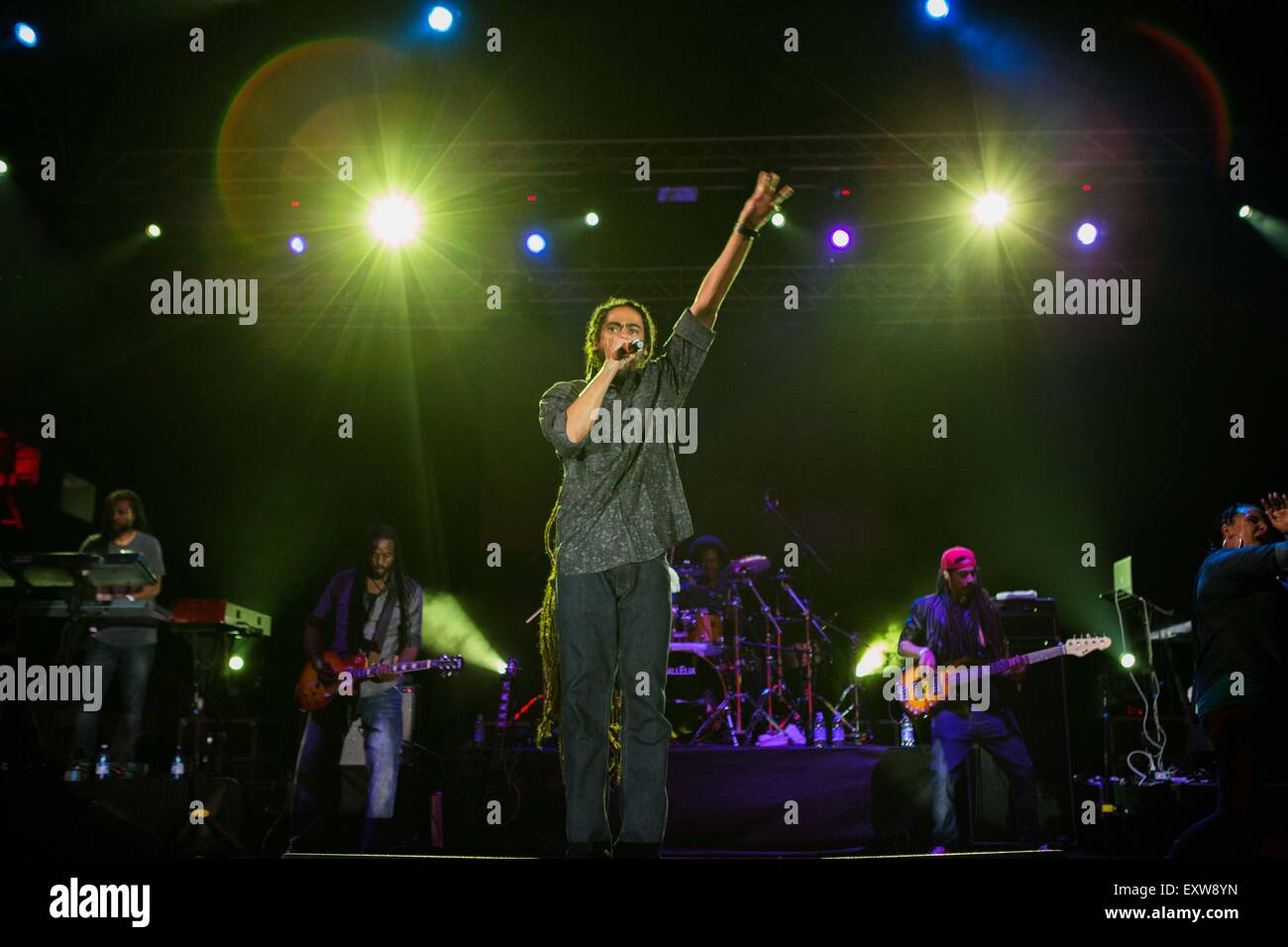 Mailand, 30. Juni 2015. Damian Marley tritt bei Carroponte © Roberto Finizio/Alamy Live News Stockfoto