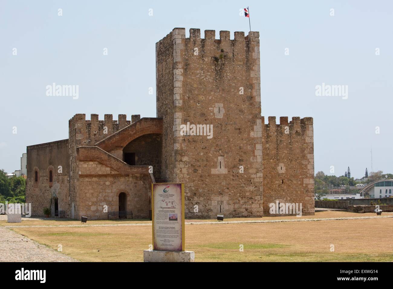 Festung in Ciudad Colonial von Santo Domingo, Dominikanische Republik Stockfoto