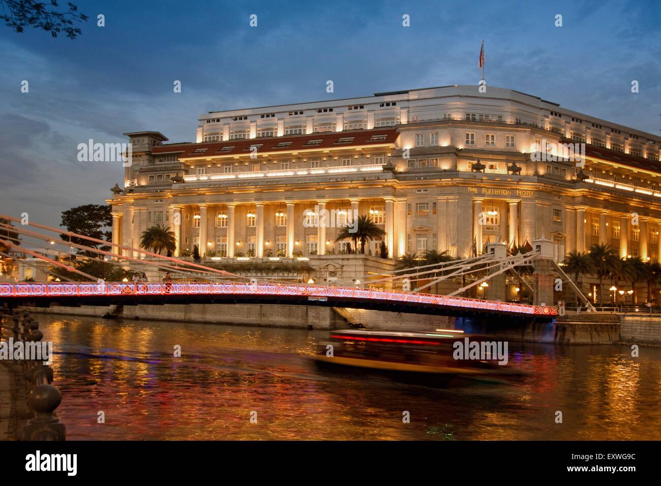 Fullerton Hotel, Sinagpore, Asien Stockfoto