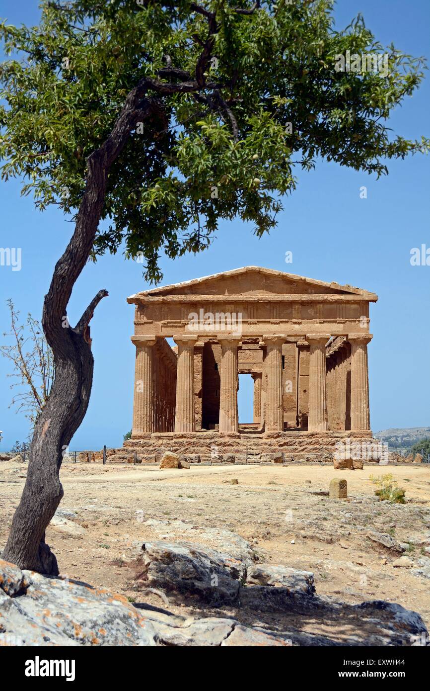 Concordia-Tempel, Agrigent, Sizilien, Italien, Europa Stockfoto