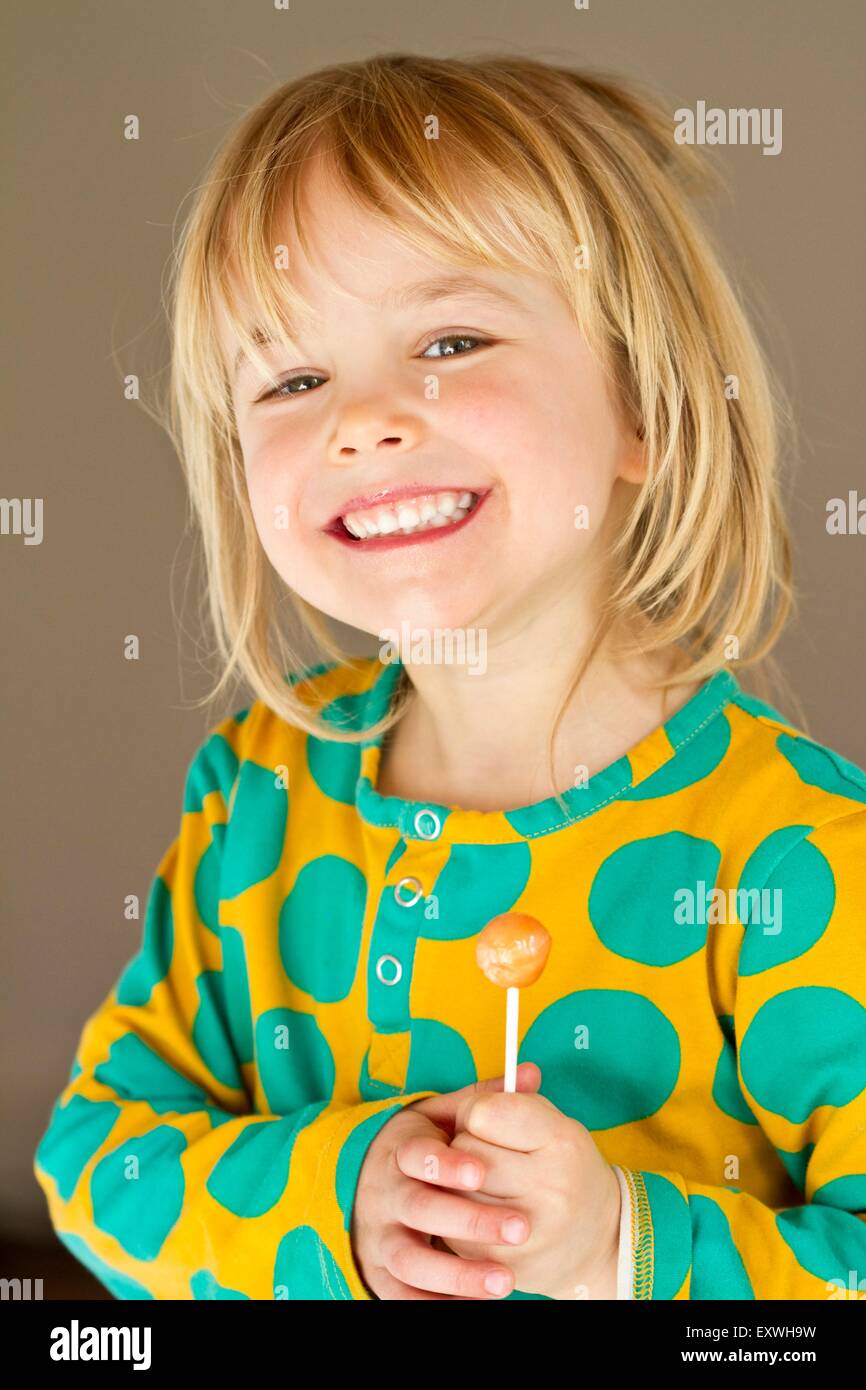 Mädchen mit lolly Stockfoto Mädchen mit lolly Stockfoto