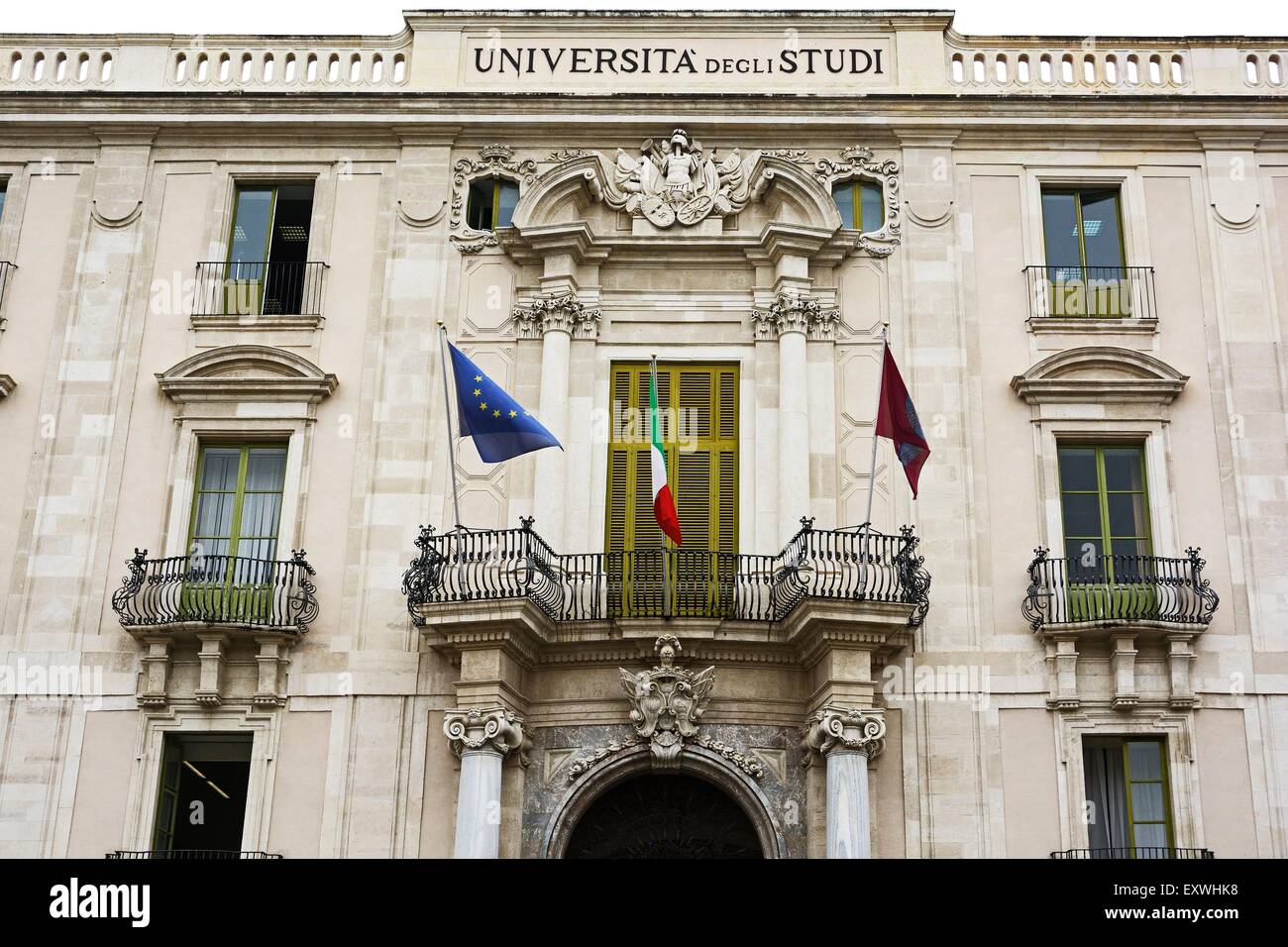 Universität, Catania, Sizilien, Italien, Europa Stockfoto