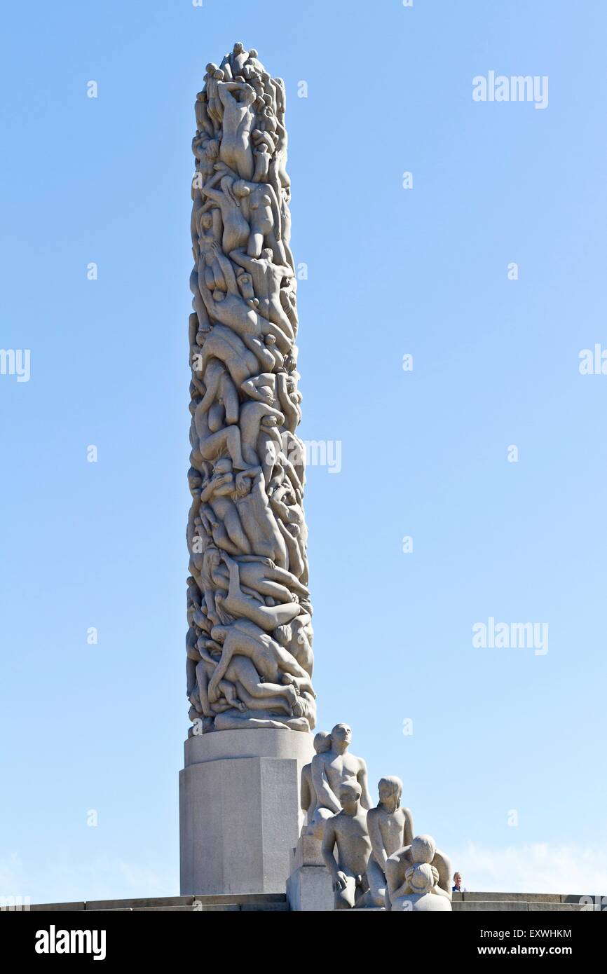 Skulptur, Frogner Park, Oslo, Norwegen, Europa Stockfoto