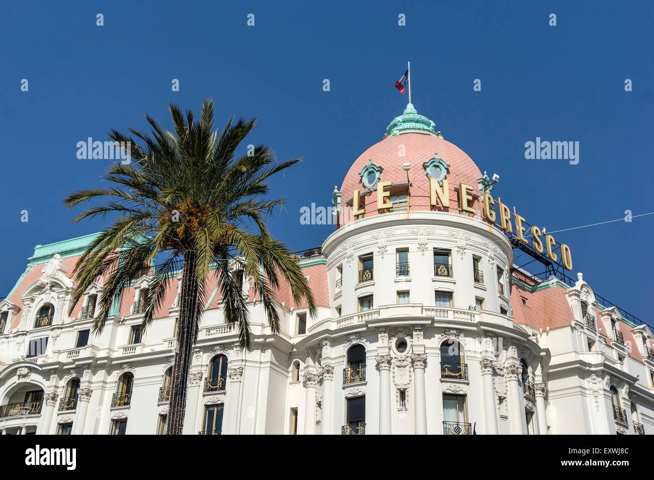 Hotel Negresco, Nizza, Frankreich Stockfoto