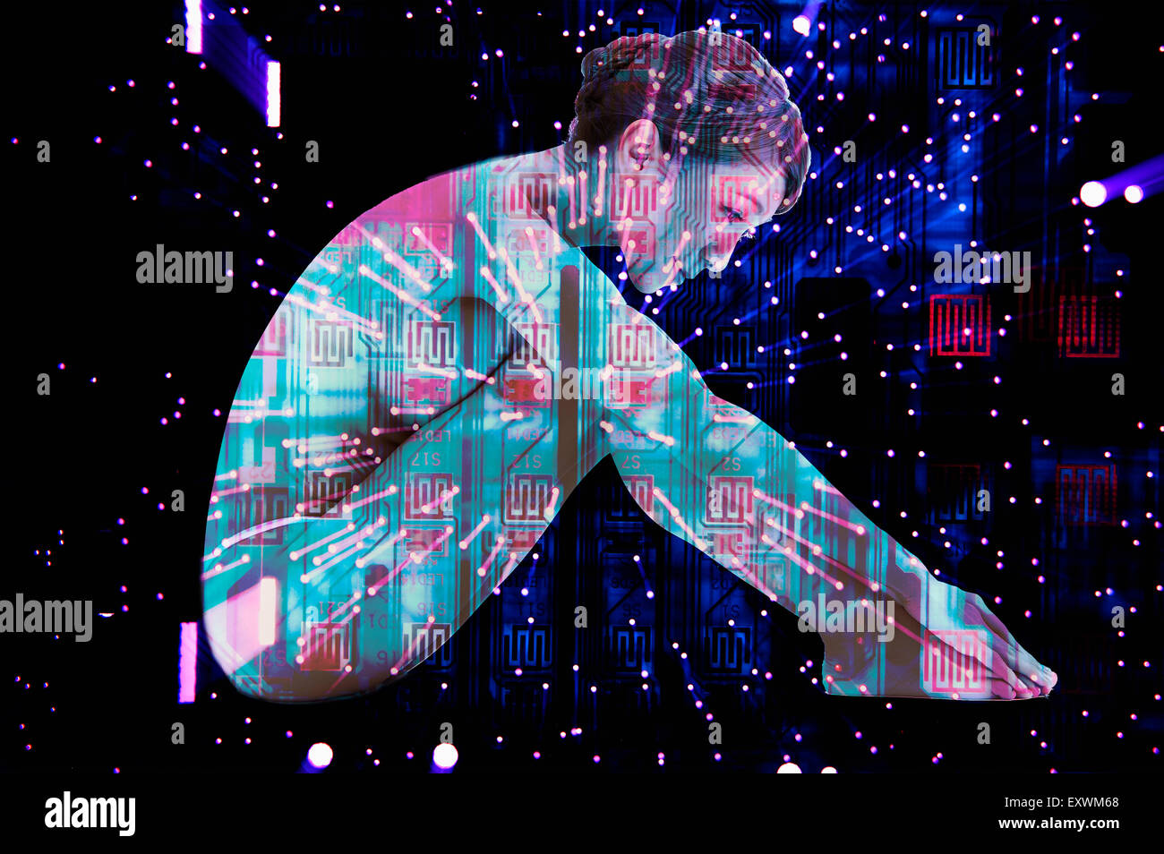 Neue Technologie, lebenden Organismus, futuristisch, Stockfoto