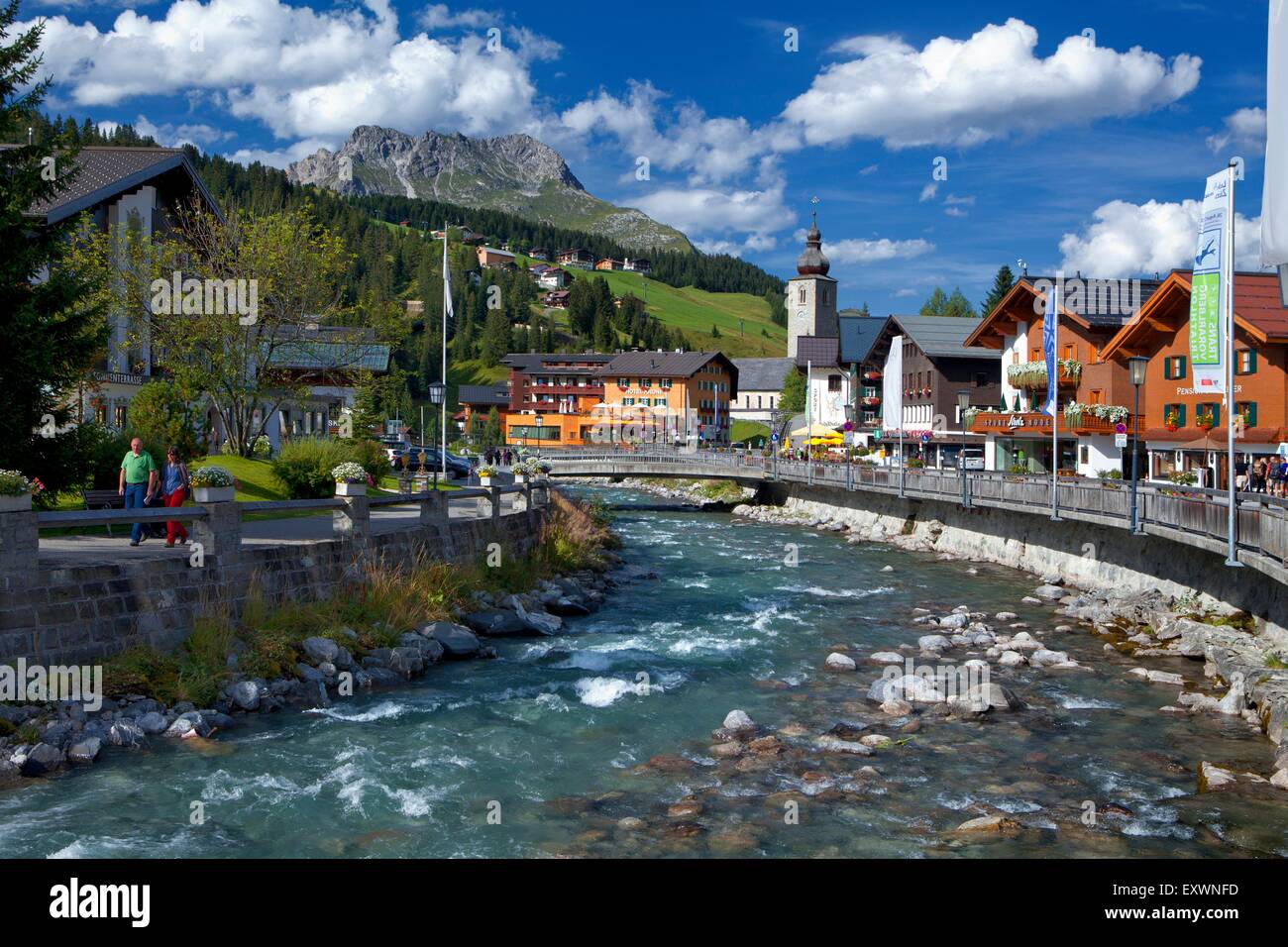 Lech, Vorarlberg, Österreich Stockfoto