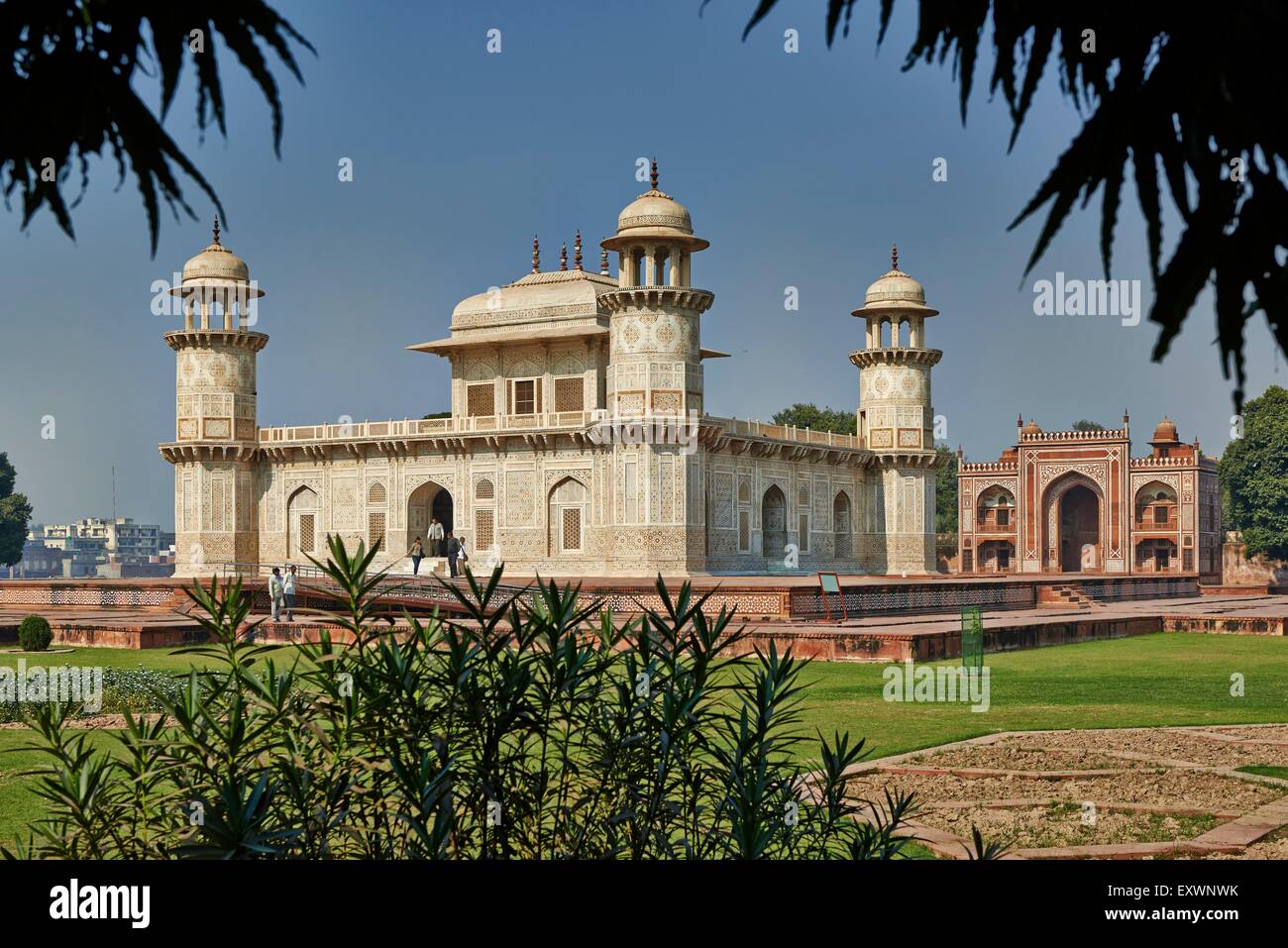 Mausoleum des Etimad-Ud-Daulah, Agra, Uttar Pradesh, Indien Stockfoto