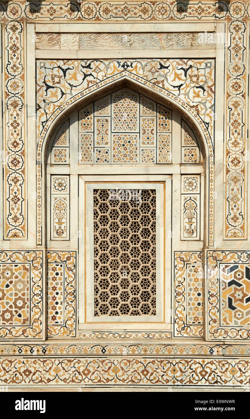 Mausoleum des Etimad-Ud-Daulah, Agra, Uttar Pradesh, Indien Stockfoto