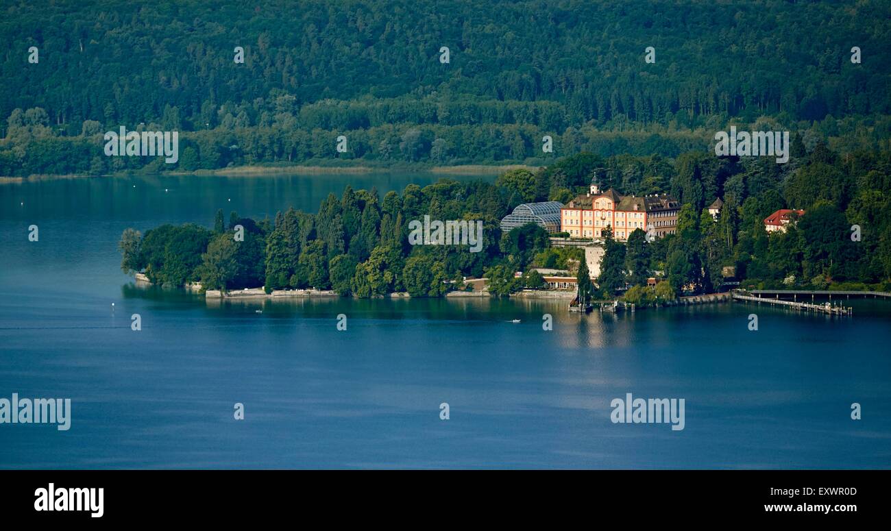 Mainau Schloss auf der Insel Mainau, Bodensee, Baden-Württemberg, Deutschland Stockfoto
