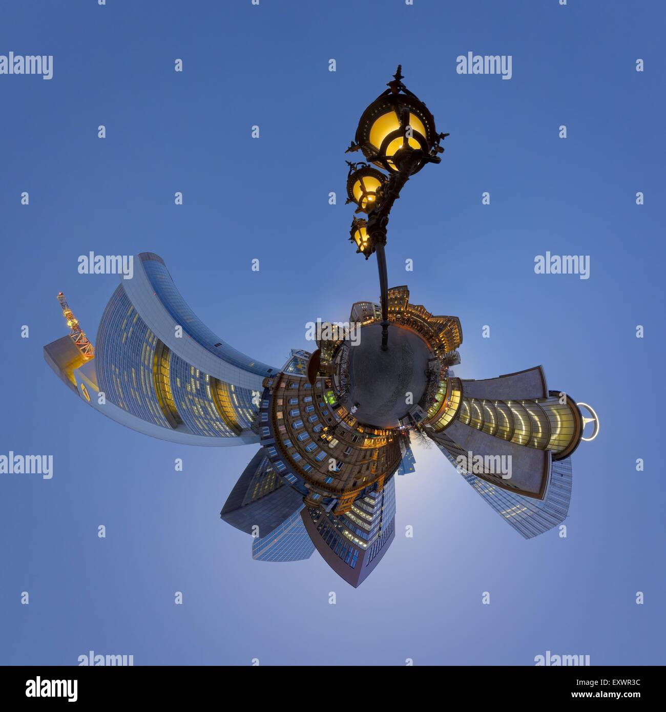 Kaiserplatz, Frankfurt Am Main, Deutschland, winzigen Planeten Fotografie Stockfoto