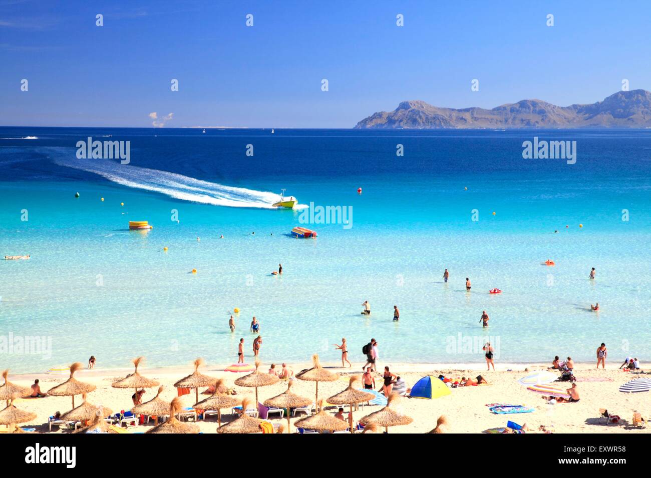 Elegantes Mallorca Strand Alcudia Ebenbild