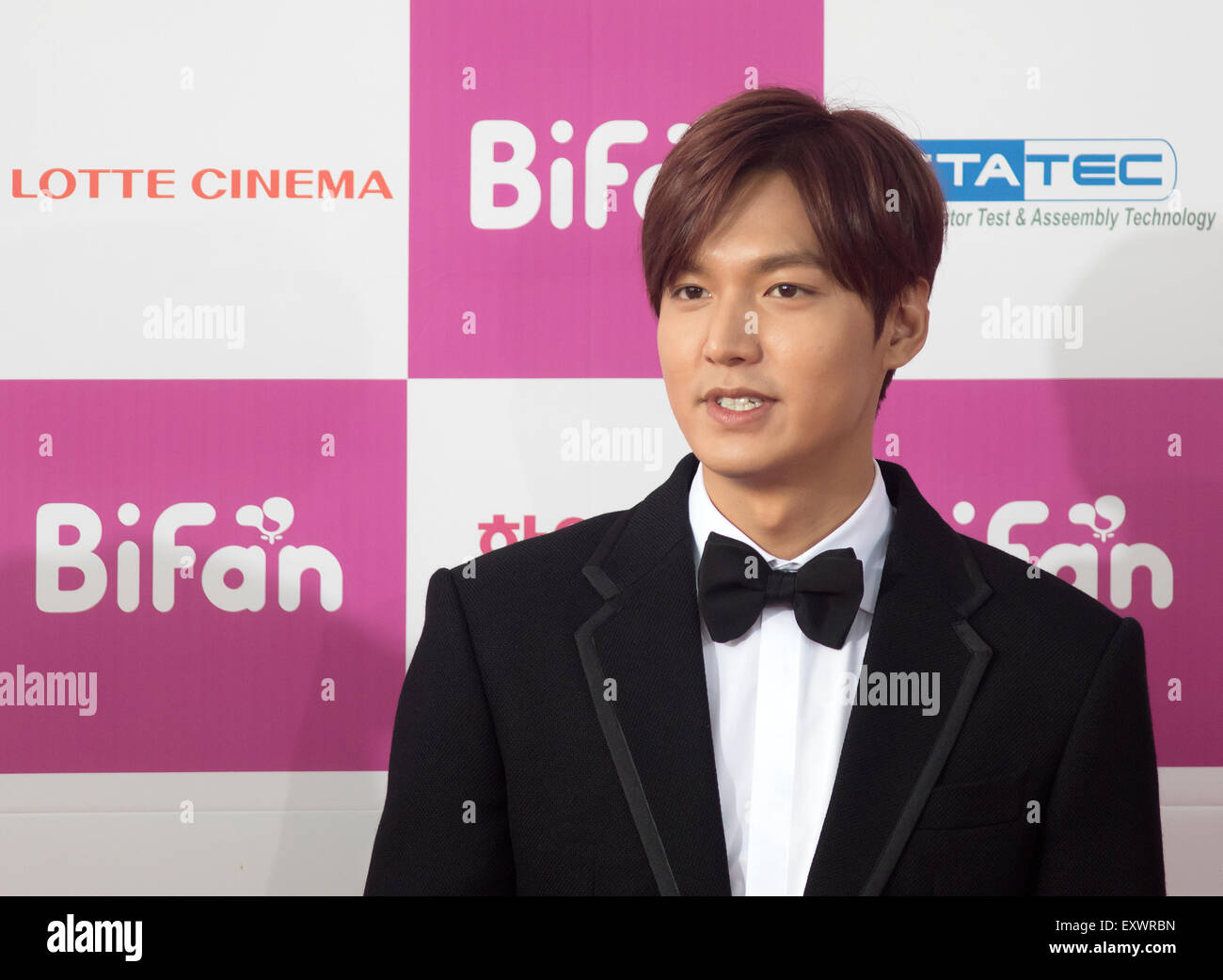 Lee Min-ho, 16. Juli 2015: südkoreanischer Schauspieler Lee Min-ho besucht einen roten Teppich des 19. Bucheon International Fantastic Film Festival in Bucheon, westlich von Seoul, Südkorea. © Lee Jae-Won/AFLO/Alamy Live-Nachrichten Stockfoto