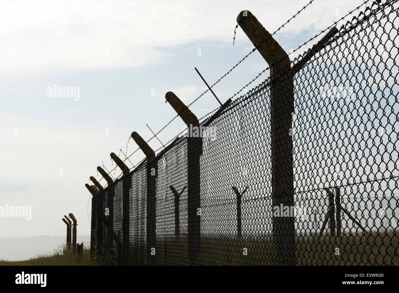 Ehemalige WW2 und kalten Krieges Radarstation, Bawdsey Fähre, Suffolk, UK. Stockfoto