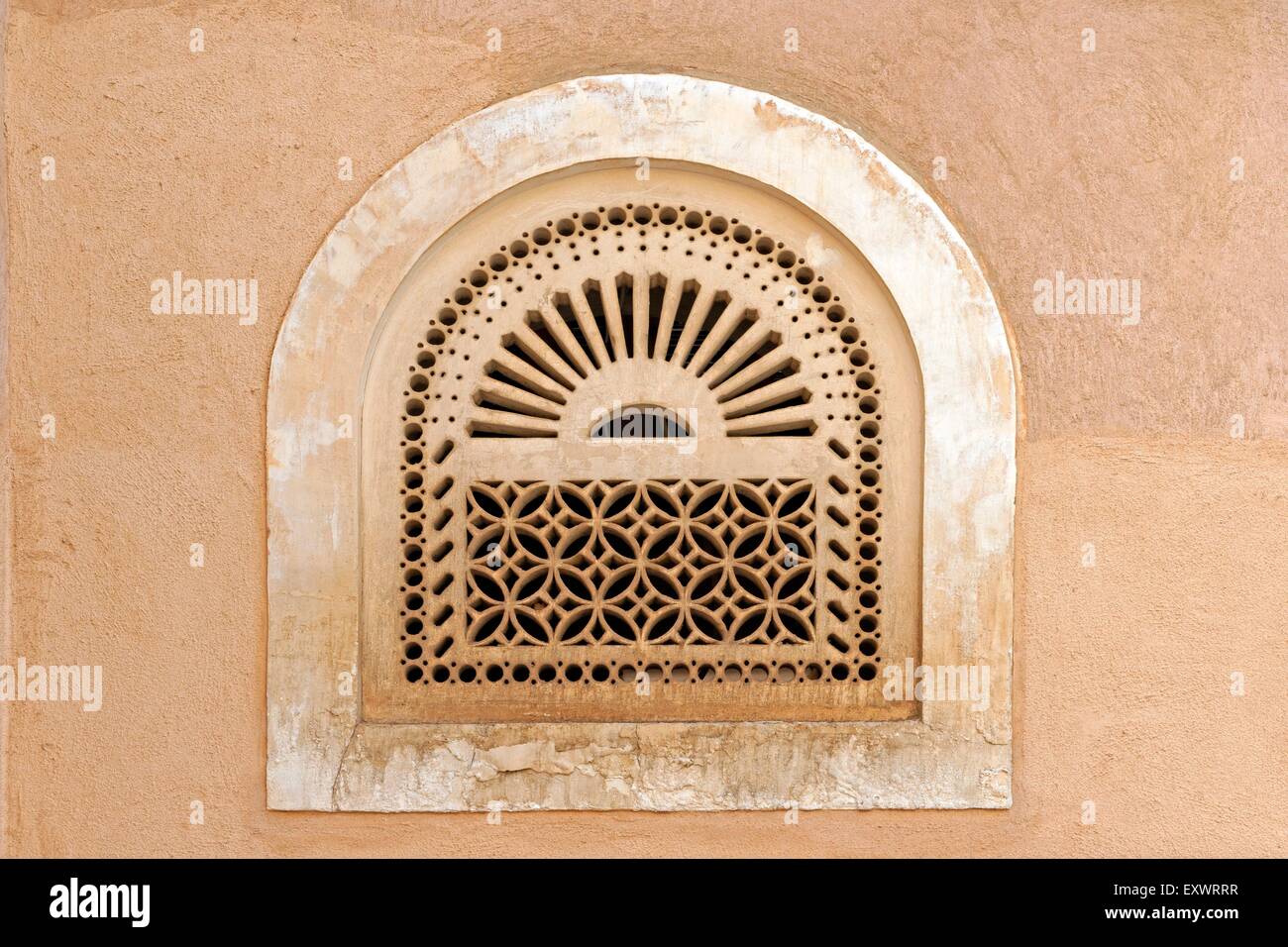 Traditionelle Fenster, Dubai Stockfoto