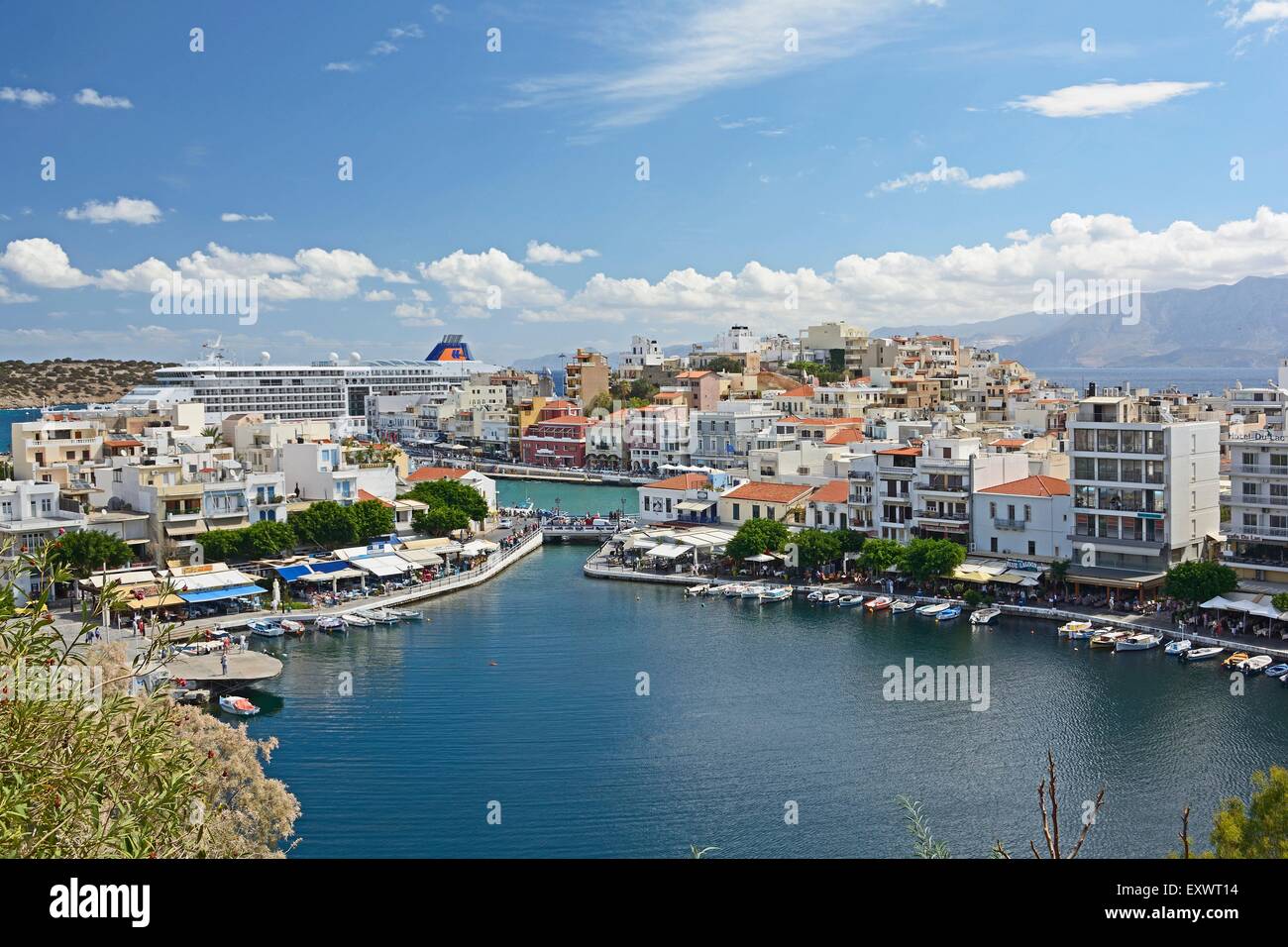 See-Überlieferung, Agios Nikolaos, Kreta, Griechenland, Europa Stockfoto