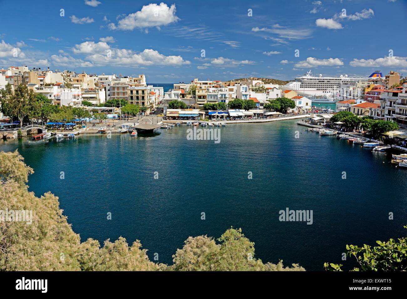 See-Überlieferung, Agios Nikolaos, Kreta, Griechenland, Europa Stockfoto