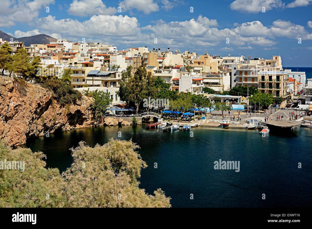 See-Überlieferung, Agios Nikolaos, Kreta, Griechenland, Europa Stockfoto