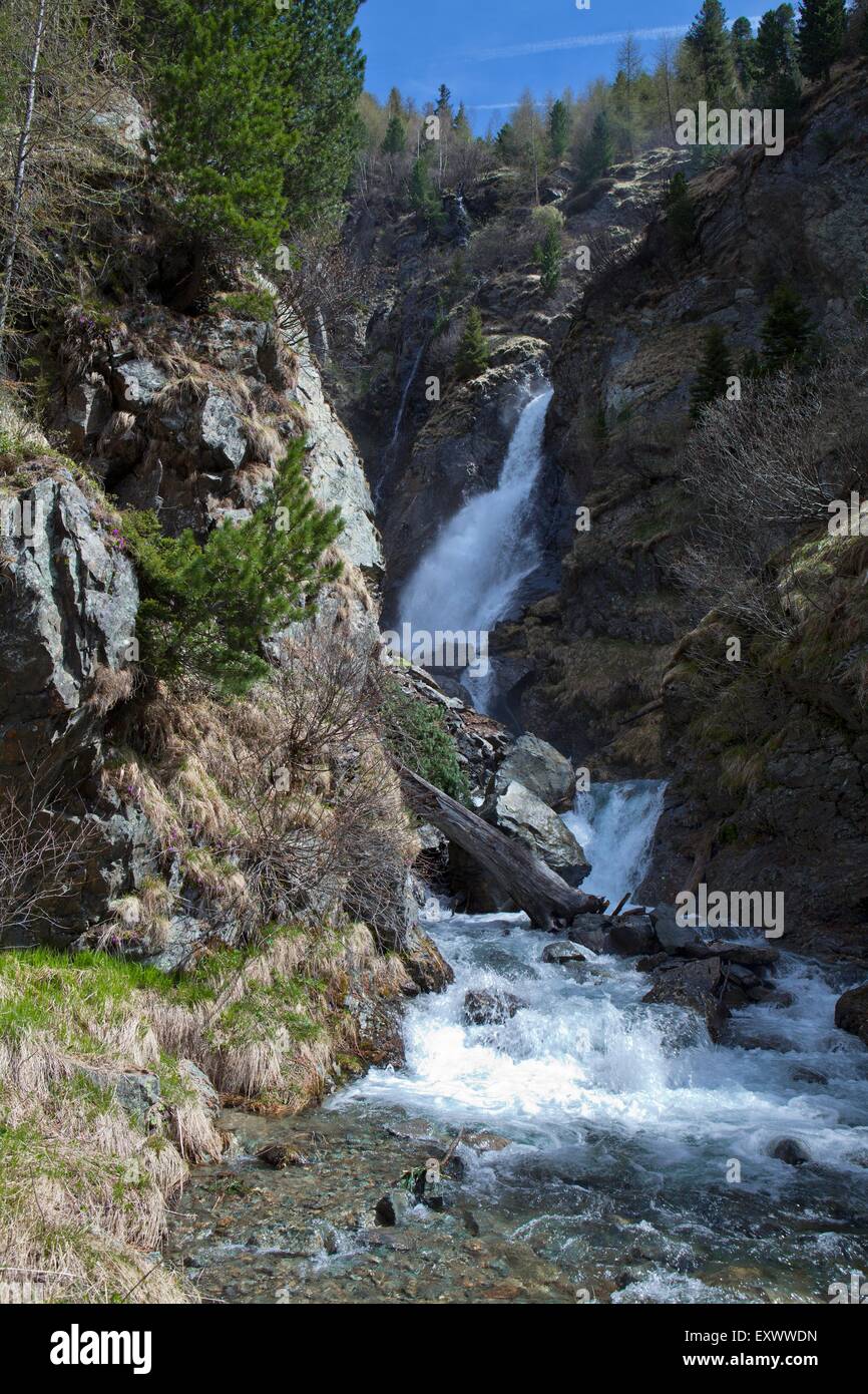 Wasserfall, Timmelsbach, Ötztal, Tirol, Austria, Europe Stockfoto