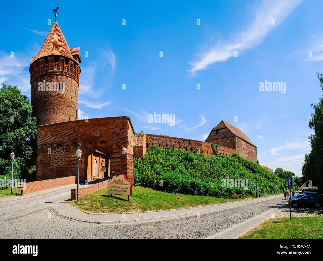 Gefängnis-Turm, Schloss Tangermünde, Sachsen-Anhalt, Deutschland, Europa Stockfoto