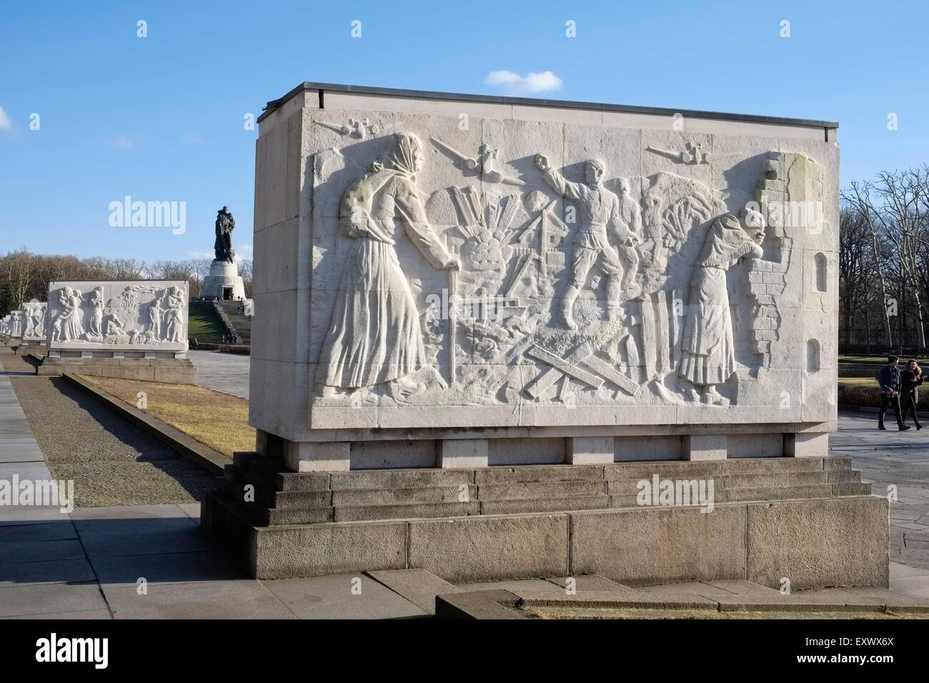 Sowjetischer Krieg-Denkmal, Treptower Park, Berlin, Deutschland, Europa Stockfoto