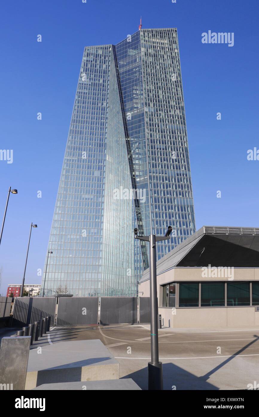 Sitz der Europäischen Zentralbank, Frankfurt Am Main, Hessen, Deutschland, Europa Stockfoto