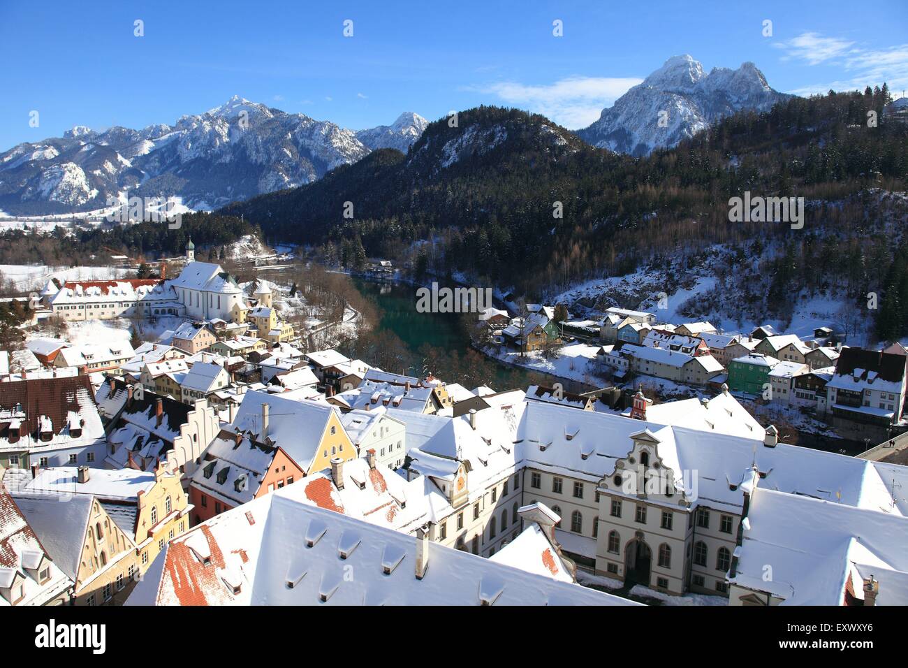 Hohes Schloss, Füssen, Bayern, Deutschland, Europa Stockfoto