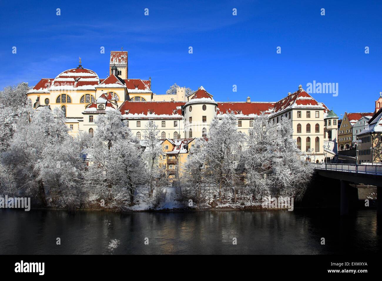 Kloster Sankt Mang, Füssen, Oberbayern, Deutschland, Europa Stockfoto