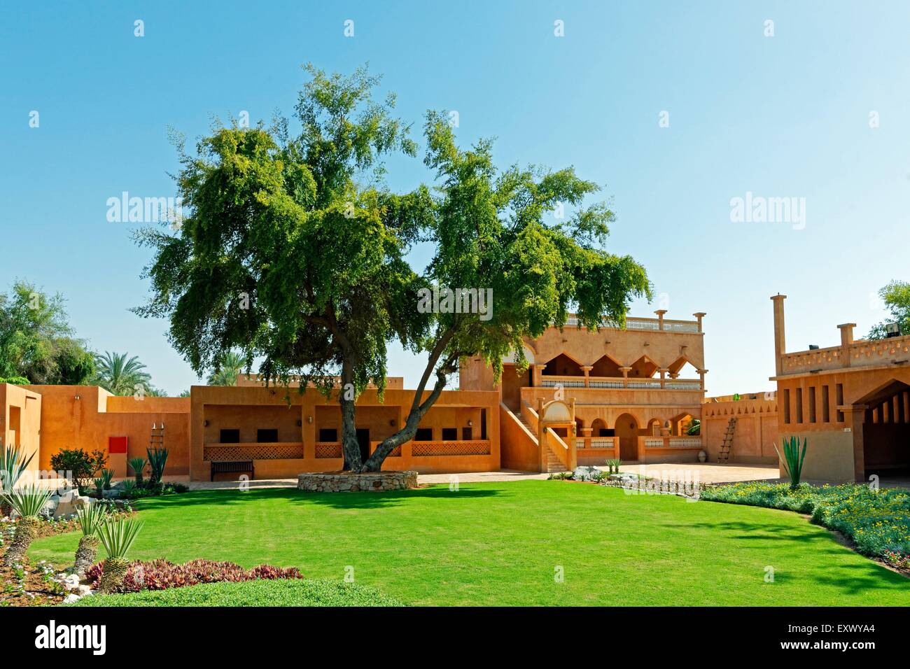 Al Ain Palace Museum, Al Ain, Abu Dhabi, Vereinigte Arabische Emirate Stockfoto