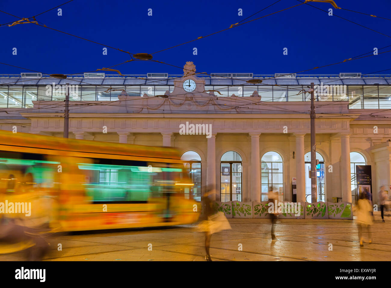 Das neue Gebäude Bahnhof Montpellier, Frankreich Stockfoto